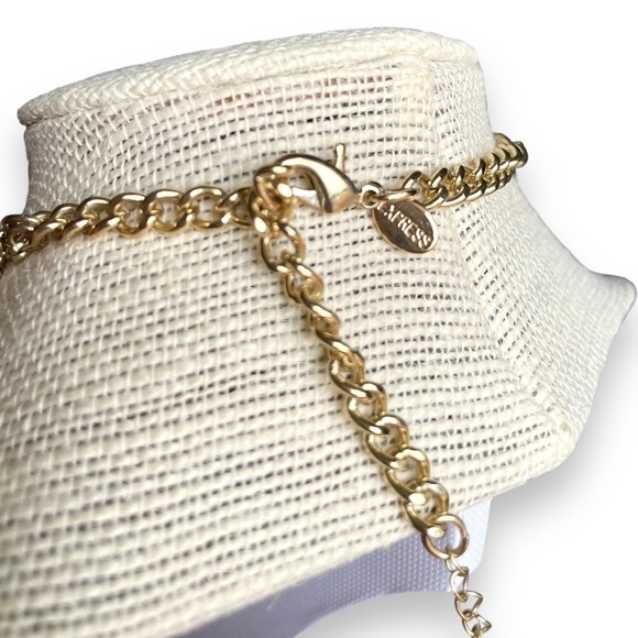 Multi-Colored Gold Tone Adjustable Statement Necklace - Picture 5 of 5